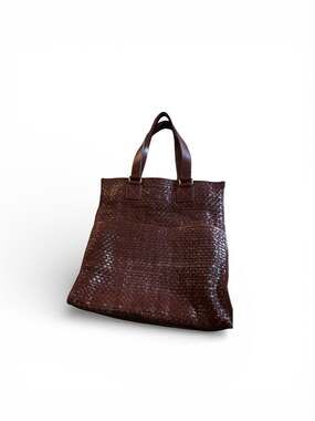 Cole Haan Hobo Heritage Collection Whiskey Weave Leather Tote